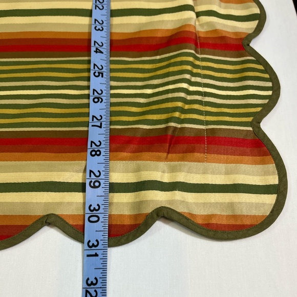 Jane Wilner 26” Striped Euro Sham Haute Couture Linens, 2.5” Scalloped Flange - Picture 7 of 12